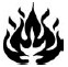 Symbole d’inflammabilité qui consiste en une image d’une flamme.